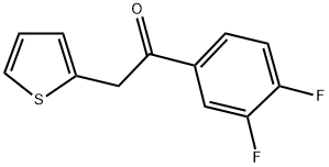 3',4'-Difluoro-2-thienylacetophenone 结构式