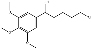 5-CHLORO-1-(3,4,5-TRIMETHOXYPHENYL)-1-PENTANOL 结构式