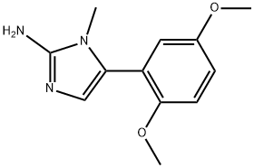 5-(2,5-Dimethoxyphenyl)-1-methyl-1H-imidazol-2-amine 结构式