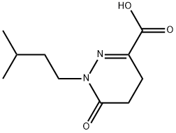 1-(3-METHYLBUTYL)-6-OXO-1,4,5,6-TETRAHYDROPYRIDAZINE-3-CARBOXYLIC ACID 结构式