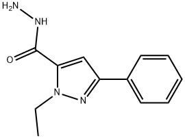 1-ETHYL-3-PHENYL-1H-PYRAZOLE-5-CARBOHYDRAZIDE 结构式