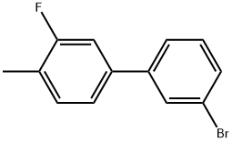 3-Bromo-3'-fluoro-4'-methylbiphenyl 结构式