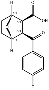 DIENDO-3-(4-FLUORO-BENZOYL)-BICYCLO[2.2.1]HEPTANE-2-CARBOXYLIC ACID 结构式