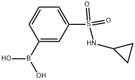 3-(N-CYCLOPROPYLSULFAMOYL)PHENYLBORONIC ACID 结构式