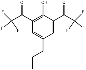 4-PROPYL-2,6-BIS(TRIFLUOROACETYL)PHENOL 结构式