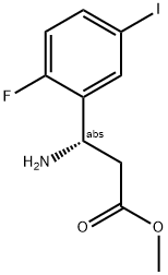 METHYL (3S)-3-AMINO-3-(2-FLUORO-5-IODOPHENYL)PROPANOATE 结构式