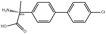 (2R)-2-AMINO-2-[4-(4-CHLOROPHENYL)PHENYL]PROPANOIC ACID 结构式