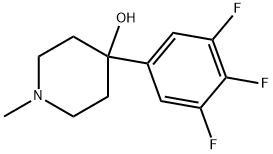 4-HYDROXY-4-(3,4,5-TRIFLUOROPHENYL)-1-METHYLPIPERIDINE 结构式