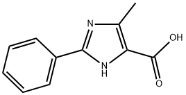 5-METHYL-2PHENYL-3H-IMIDAZOLE-4-CARBOXYLIC ACID 结构式