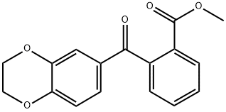 METHYL 2-[3,4-(ETHYLENEDIOXY)BENZOYL]BENZOATE 结构式