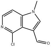 3-醛基-4-氯-1-甲基-1氢-吡咯[3,2-C]吡啶 结构式