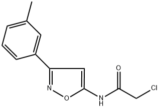 2-Chloro-N-(3-m-tolylisoxazol-5-yl)acetamide 结构式