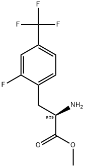 METHYL (2R)-2-AMINO-3-[2-FLUORO-4-(TRIFLUOROMETHYL)PHENYL]PROPANOATE 结构式