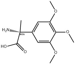 (2R)-2-AMINO-2-(3,4,5-TRIMETHOXYPHENYL)PROPANOIC ACID 结构式