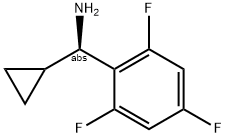 (1R)CYCLOPROPYL(2,4,6-TRIFLUOROPHENYL)METHYLAMINE 结构式