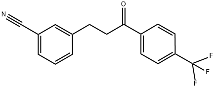 3-(3-CYANOPHENYL)-4'-TRIFLUOROMETHYLPROPIOPHENONE 结构式