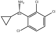 (1S)CYCLOPROPYL(2,3,6-TRICHLOROPHENYL)METHYLAMINE 结构式