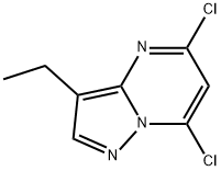 5,7-二氯-3-乙基吡唑并[1,5-A]嘧啶 结构式