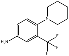 4-(1-哌啶基)-3-(三氟甲基)苯胺 结构式