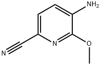 5-AMINO-6-METHOXYPYRIDINE-2-CARBONITRILE 结构式