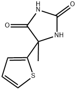 5-METHYL-5-THIEN-2-YLIMIDAZOLIDINE-2,4-DIONE 结构式