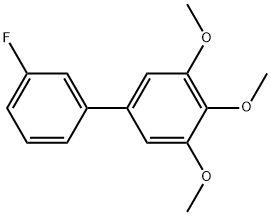 3'-FLUORO-3,4,5-TRIMETHOXY-BIPHENYL 结构式