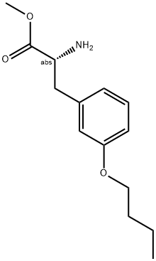 Methyl (2R)-2-amino-3-(3-butoxyphenyl)propanoate 结构式