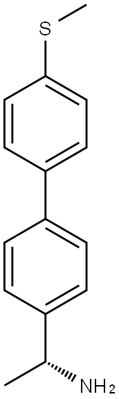 (1R)-1-[4-(4-METHYLTHIOPHENYL)PHENYL]ETHYLAMINE 结构式