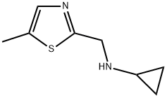 CYCLOPROPYL-(5-METHYL-THIAZOL-2-YLMETHYL)-AMINE 结构式