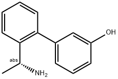 3-[2-((1R)-1-Aminoethyl)phenyl]phenol 结构式