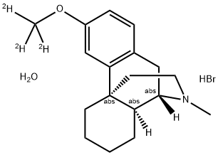 DEXTROMETHORPHAN-D3 HBR MONHYDRATE 结构式