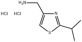 4-(AMINOMETHYL)-2-ISOPROPYLTHIAZOLE 2HCL 结构式