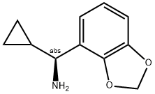 2H-BENZO[D]1,3-DIOXOLEN-4-YL(1S)CYCLOPROPYLMETHYLAMINE 结构式