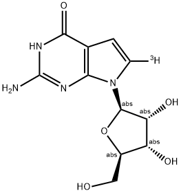 7-DEAZAGUANOSINE, [8-3H(N)]- 结构式