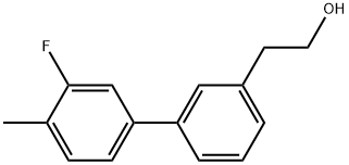 3-(3-FLUORO-4-METHYLPHENYL)PHENETHYL ALCOHOL 结构式
