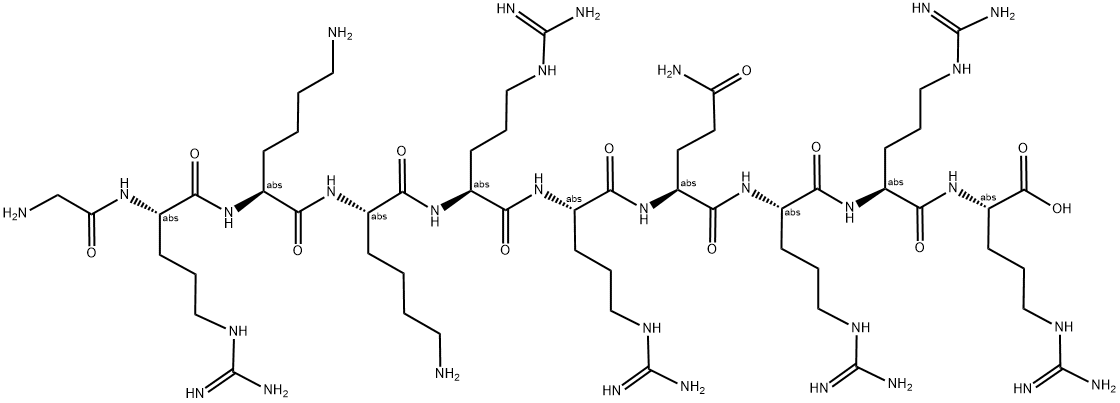 H2N-GRKKRRQRRR-OH 结构式