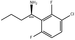 (1R)-1-(3-CHLORO-2,6-DIFLUOROPHENYL)BUTYLAMINE 结构式