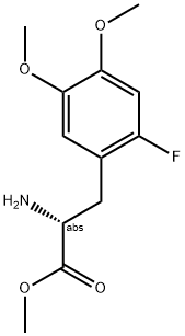 METHYL (2R)-2-AMINO-3-(2-FLUORO-4,5-DIMETHOXYPHENYL)PROPANOATE 结构式