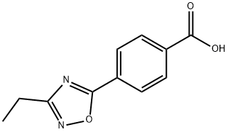 4-3-乙基-1,2,4-氧杂二唑5-基苯甲酸 结构式