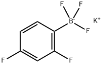 POTASSIUM 2,4-DIFLUOROPHENYLTRIFLUOROBORATE 结构式