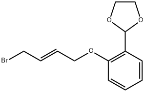 2-[2-(4-BROMO-BUT-2-ENYLOXY)-PHENYL]-[1,3]DIOXOLANE 结构式