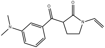 3-(3-DIMETHYLAMINO-BENZOYL)-1-VINYL-PYRROLIDIN-2-ONE 结构式