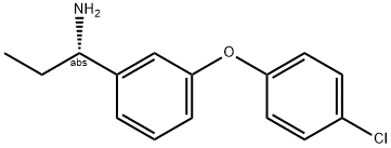 (1S)-1-[3-(4-CHLOROPHENOXY)PHENYL]PROPYLAMINE 结构式