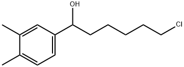 6-CHLORO-1-(3,4-DIMETHYLPHENYL)-1-HEXANOL 结构式