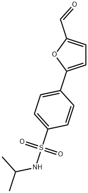 4-(5-FORMYL-2-FURYL)-N-ISOPROPYLBENZENESULFONAMIDE 结构式