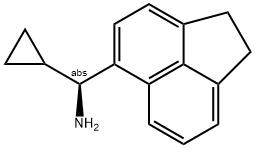 (1S)ACENAPHTHEN-5-YLCYCLOPROPYLMETHYLAMINE 结构式