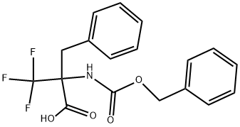 N-[(BENZYLOXY)CARBONYL]-ALPHA-(TRIFLUOROMETHYL)PHENYLALANINE 结构式