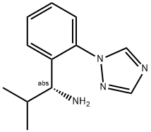 (1R)-2-METHYL-1-(2-(1,2,4-TRIAZOLYL)PHENYL)PROPYLAMINE 结构式