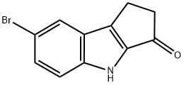 5-BROMOCYCLOPENTA[B]INDOL-1-ONE 结构式