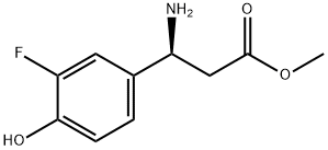 METHYL (3S)-3-AMINO-3-(3-FLUORO-4-HYDROXYPHENYL)PROPANOATE 结构式